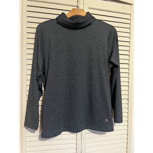 MAX STUDIO Women's Size‎ XL Xlarge Top Shirt Performance Long Sleeve Blue